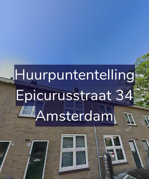 Foto gevel Huurpuntentelling voor Epicurusstraat 34, Amsterdam