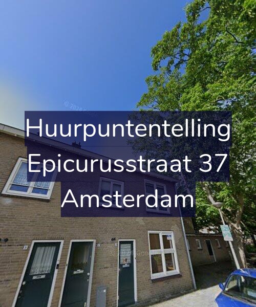 Foto gevel Huurpuntentelling voor Epicurusstraat 37, Amsterdam