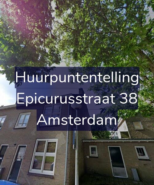 Foto gevel Huurpuntentelling voor Epicurusstraat 38, Amsterdam