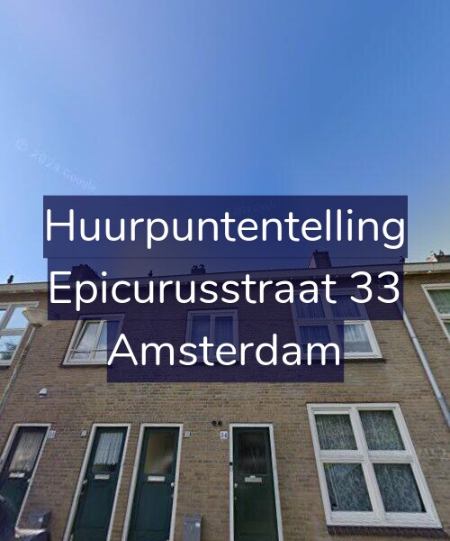 Foto gevel Huurpuntentelling voor Epicurusstraat 33, Amsterdam