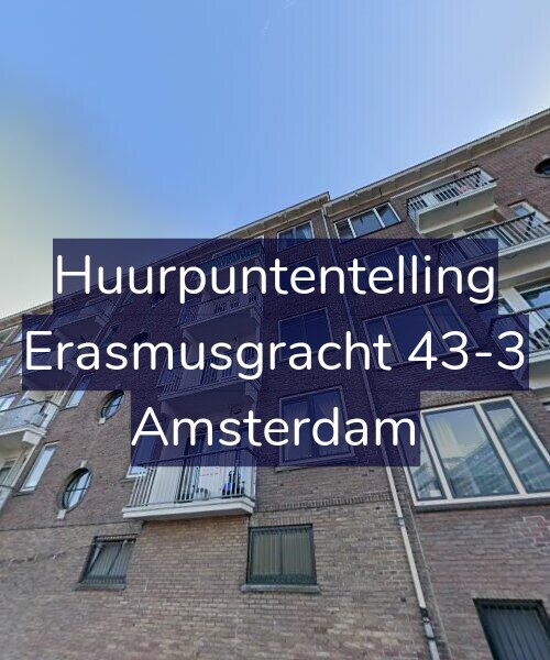 Foto gevel Huurpuntentelling voor Erasmusgracht 43-3, Amsterdam