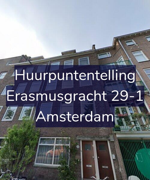 Foto gevel Huurpuntentelling voor Erasmusgracht 29-1, Amsterdam