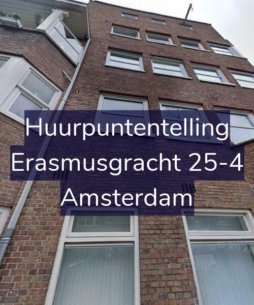 Foto gevel Huurpuntentelling voor Erasmusgracht 25-4, Amsterdam