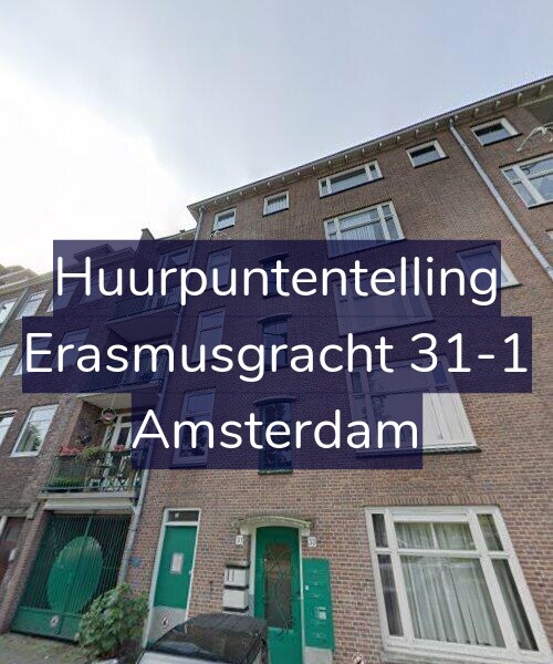 Foto gevel Huurpuntentelling voor Erasmusgracht 31-1, Amsterdam