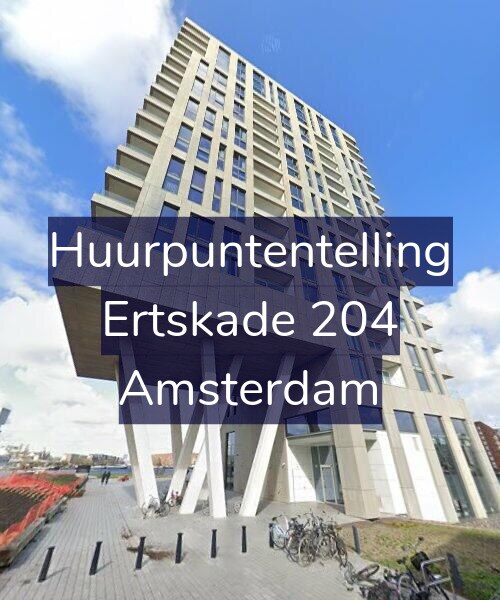 Foto gevel Huurpuntentelling voor Ertskade 204, Amsterdam