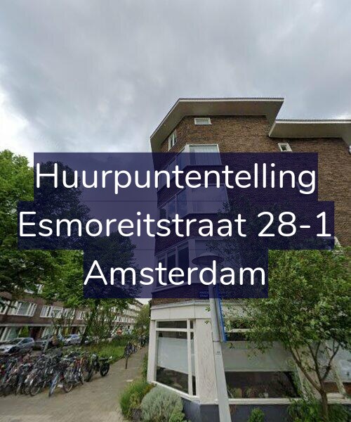Foto gevel Huurpuntentelling voor Esmoreitstraat 28-1, Amsterdam