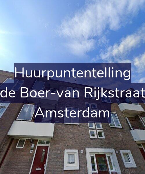Foto gevel Huurpuntentelling voor Esther de Boer-van Rijkstraat 186-2, Amsterdam