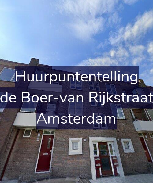 Foto gevel Huurpuntentelling voor Esther de Boer-van Rijkstraat 186-1, Amsterdam