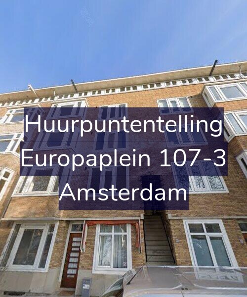 Foto gevel Huurpuntentelling voor Europaplein 107-3, Amsterdam