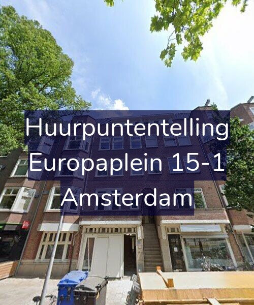 Foto gevel Huurpuntentelling voor Europaplein 15-1, Amsterdam
