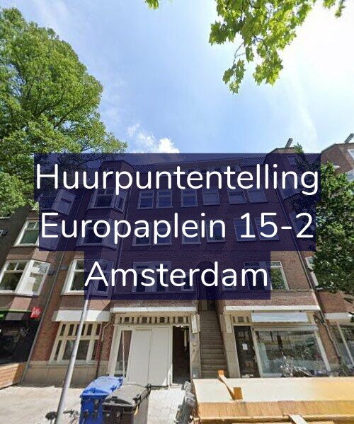 Foto gevel Huurpuntentelling voor Europaplein 15-2, Amsterdam