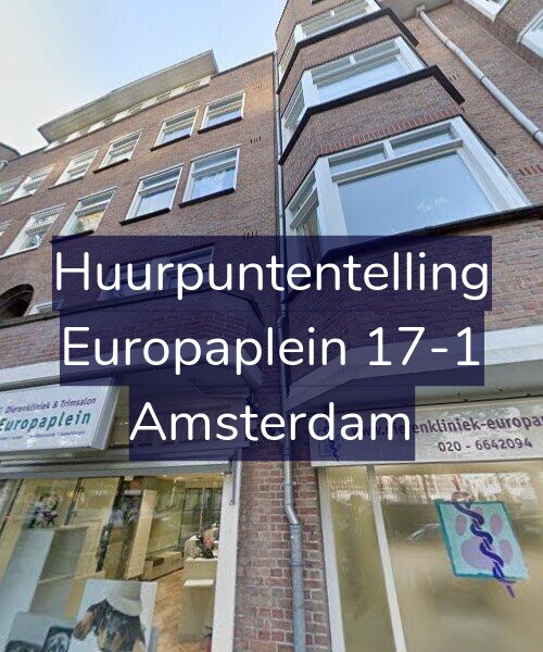 Foto gevel Huurpuntentelling voor Europaplein 17-1, Amsterdam
