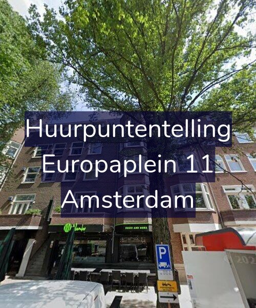 Foto gevel Huurpuntentelling voor Europaplein 11, Amsterdam