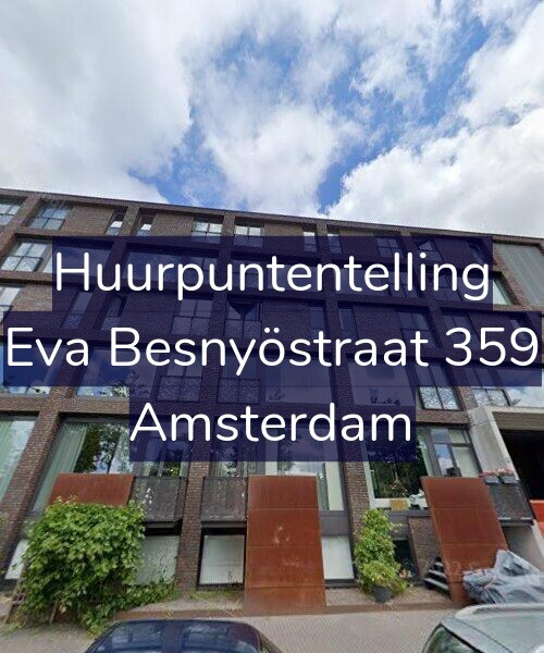 Foto gevel Huurpuntentelling voor Eva Besnyöstraat 359, Amsterdam
