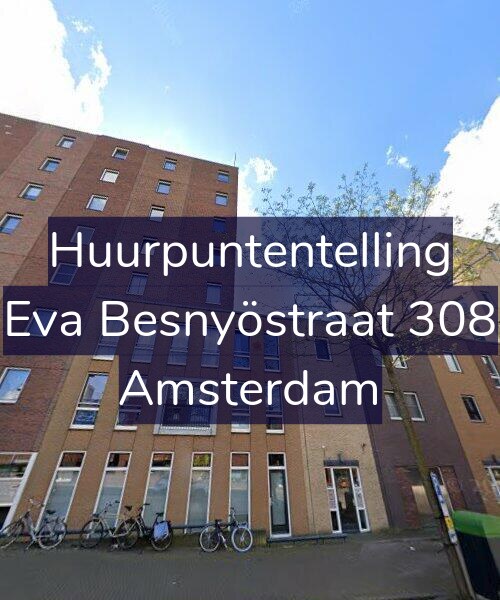 Foto gevel Huurpuntentelling voor Eva Besnyöstraat 308, Amsterdam