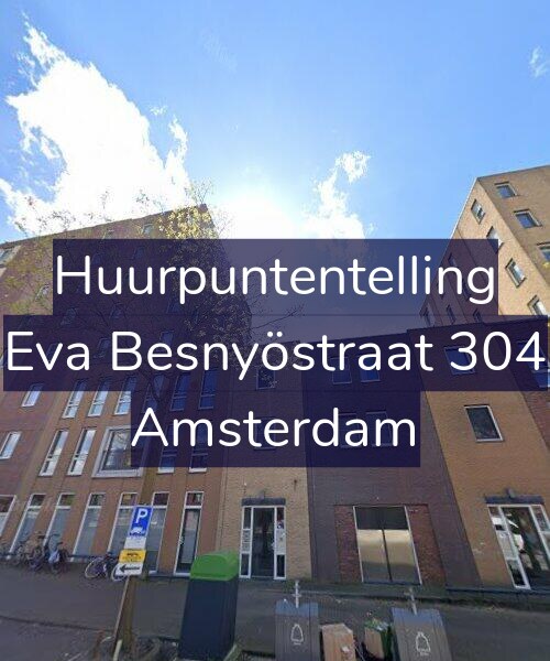Foto gevel Huurpuntentelling voor Eva Besnyöstraat 304, Amsterdam