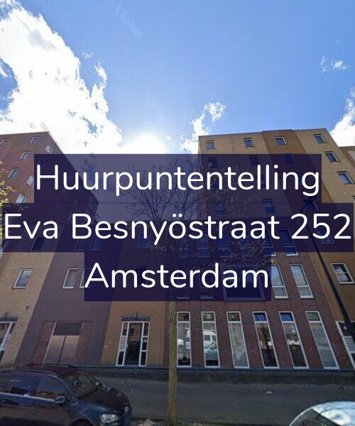 Foto gevel Huurpuntentelling voor Eva Besnyöstraat 252, Amsterdam