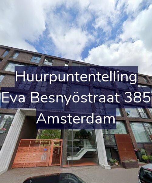 Foto gevel Huurpuntentelling voor Eva Besnyöstraat 385, Amsterdam