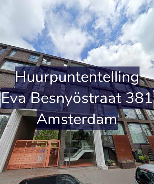 Foto gevel Huurpuntentelling voor Eva Besnyöstraat 381, Amsterdam