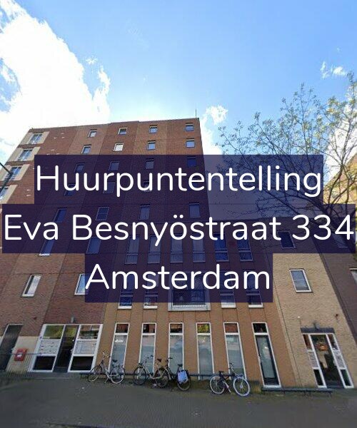 Foto gevel Huurpuntentelling voor Eva Besnyöstraat 334, Amsterdam