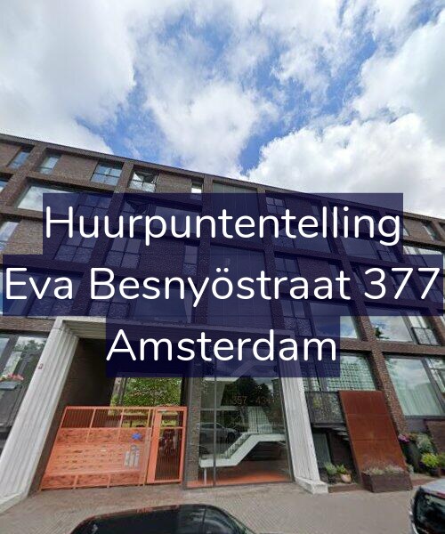 Foto gevel Huurpuntentelling voor Eva Besnyöstraat 377, Amsterdam