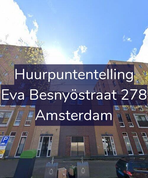 Foto gevel Huurpuntentelling voor Eva Besnyöstraat 278, Amsterdam