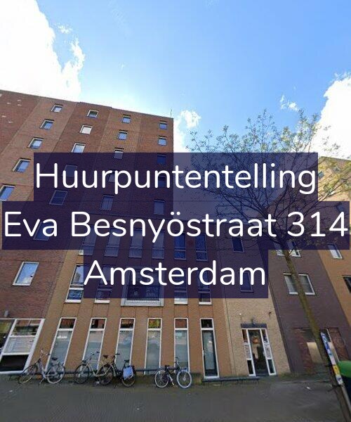 Foto gevel Huurpuntentelling voor Eva Besnyöstraat 314, Amsterdam
