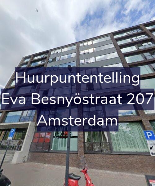 Foto gevel Huurpuntentelling voor Eva Besnyöstraat 207, Amsterdam
