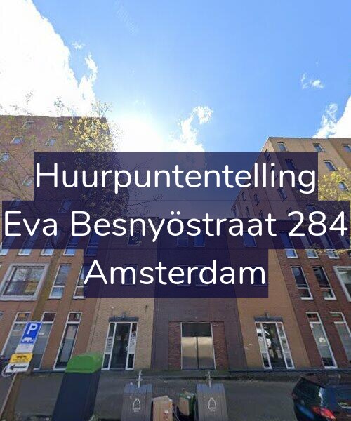 Foto gevel Huurpuntentelling voor Eva Besnyöstraat 284, Amsterdam