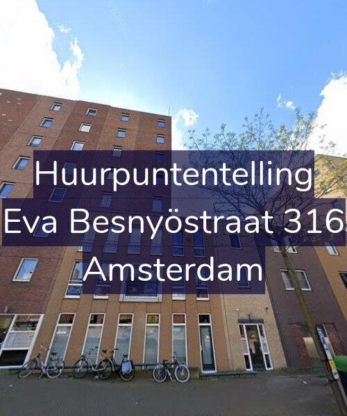 Foto gevel Huurpuntentelling voor Eva Besnyöstraat 316, Amsterdam