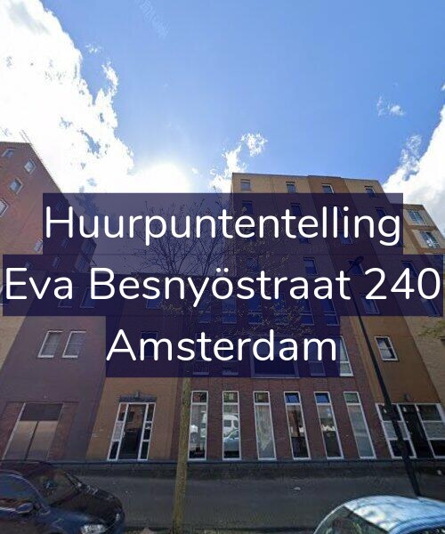 Foto gevel Huurpuntentelling voor Eva Besnyöstraat 240, Amsterdam