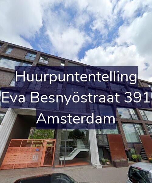 Foto gevel Huurpuntentelling voor Eva Besnyöstraat 391, Amsterdam
