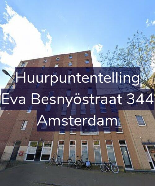 Foto gevel Huurpuntentelling voor Eva Besnyöstraat 344, Amsterdam
