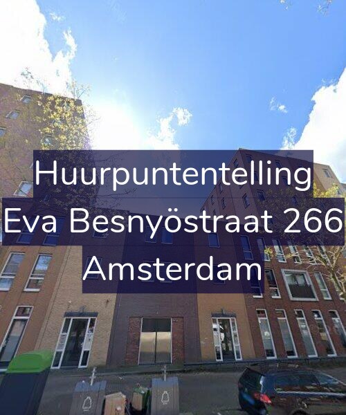 Foto gevel Huurpuntentelling voor Eva Besnyöstraat 266, Amsterdam