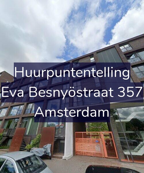 Foto gevel Huurpuntentelling voor Eva Besnyöstraat 357, Amsterdam