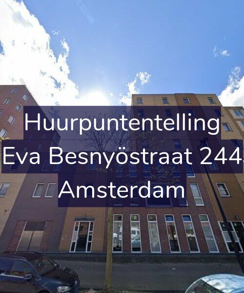 Foto gevel Huurpuntentelling voor Eva Besnyöstraat 244, Amsterdam