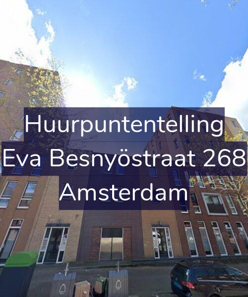 Foto gevel Huurpuntentelling voor Eva Besnyöstraat 268, Amsterdam