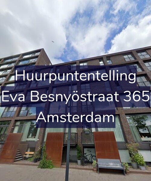 Foto gevel Huurpuntentelling voor Eva Besnyöstraat 365, Amsterdam