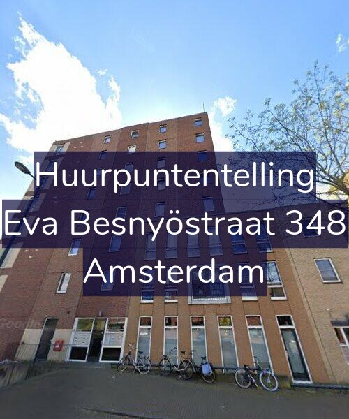 Foto gevel Huurpuntentelling voor Eva Besnyöstraat 348, Amsterdam