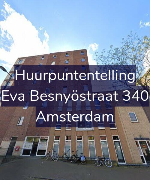 Foto gevel Huurpuntentelling voor Eva Besnyöstraat 340, Amsterdam