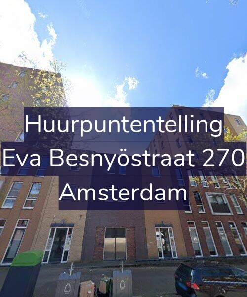 Foto gevel Huurpuntentelling voor Eva Besnyöstraat 270, Amsterdam