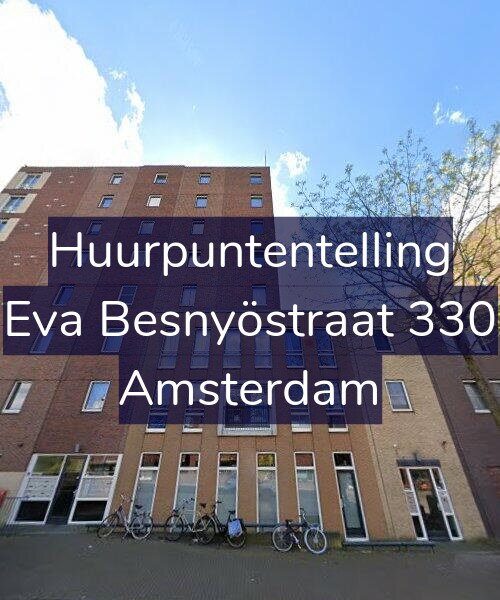 Foto gevel Huurpuntentelling voor Eva Besnyöstraat 330, Amsterdam