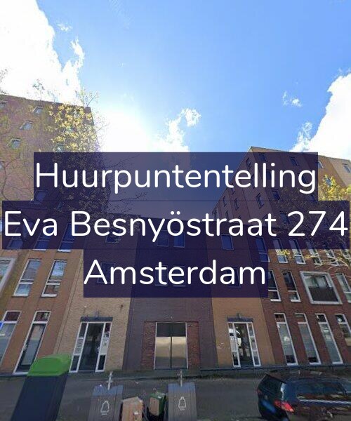 Foto gevel Huurpuntentelling voor Eva Besnyöstraat 274, Amsterdam