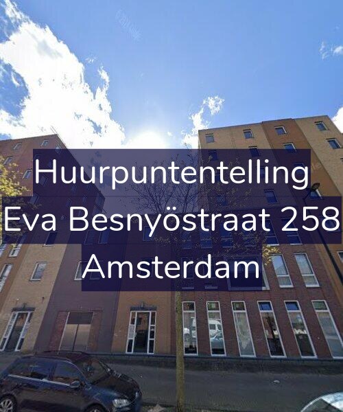 Foto gevel Huurpuntentelling voor Eva Besnyöstraat 258, Amsterdam