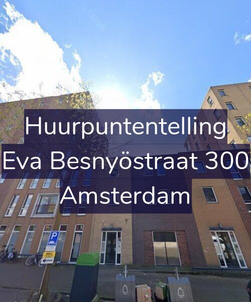 Foto gevel Huurpuntentelling voor Eva Besnyöstraat 300, Amsterdam