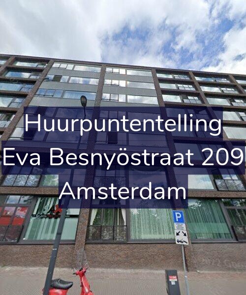 Foto gevel Huurpuntentelling voor Eva Besnyöstraat 209, Amsterdam