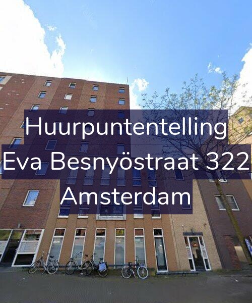 Foto gevel Huurpuntentelling voor Eva Besnyöstraat 322, Amsterdam