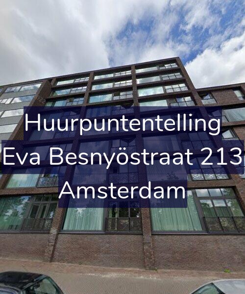 Foto gevel Huurpuntentelling voor Eva Besnyöstraat 213, Amsterdam