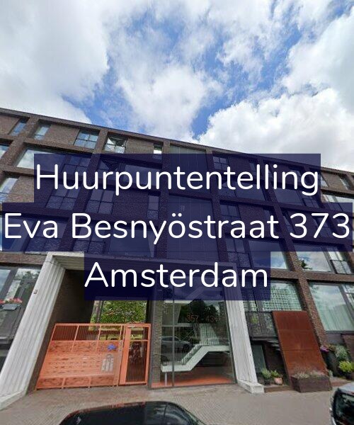 Foto gevel Huurpuntentelling voor Eva Besnyöstraat 373, Amsterdam