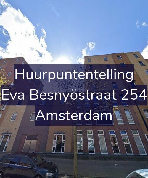 Foto gevel Huurpuntentelling voor Eva Besnyöstraat 254, Amsterdam